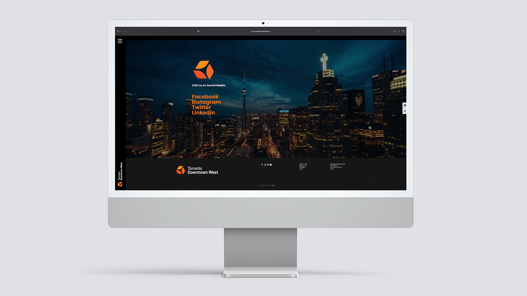 Toronto Downtown West Branding | Kramer Design Associates